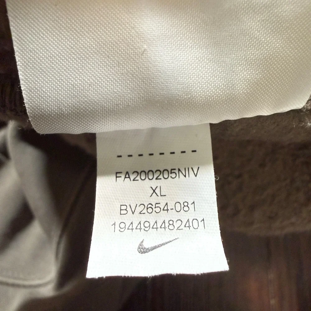 Nike Hoodie Mens XL Tan Pullover Cotton Swoosh Logo Sweater Sports‎ Sweatshirt